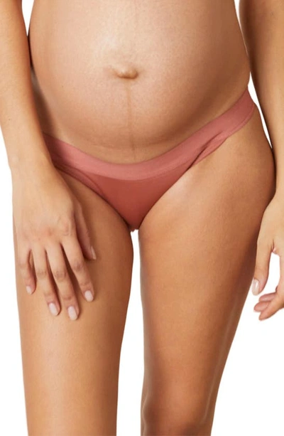 Cache Coeur Serena Lace Maternity Bikini In Terracotta