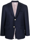 Thom Browne Single Vent Sport Coat - Fit 5 - In Wool Pique Suiting In Blau