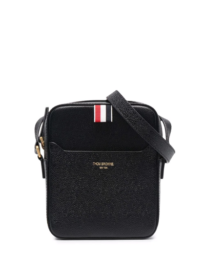 Thom Browne Grosgrain-tab Camera Bag In Black