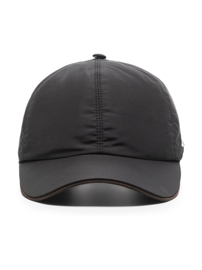 Zegna Logo-appliqué Baseball Cap In Black
