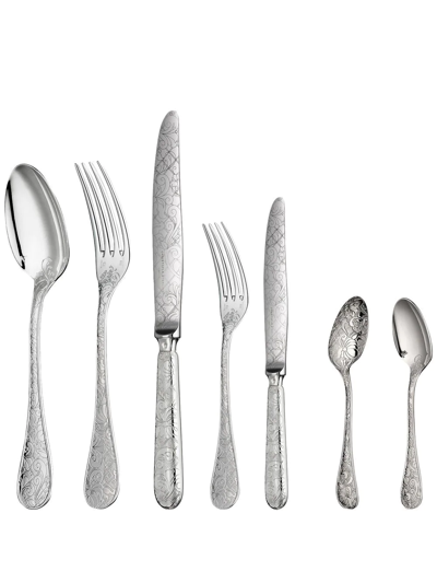 Christofle Jardin D'eden 36-piece Flatware Set (six-person Setting) In Silver