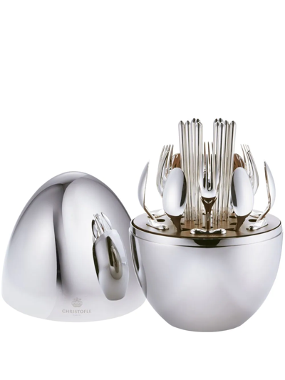 CHRISTOFLE MOOD ASIA SILVER-PLATED FLATWARE SET (6-PERSON SETTING)
