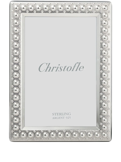 Christofle Bilderrahmen Mit Perlen 13cm X 18cm In Silver