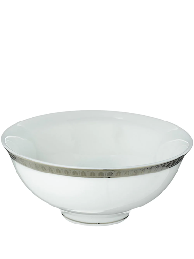 Christofle Malmaison Porcelain Chinese Soup Bowl In White