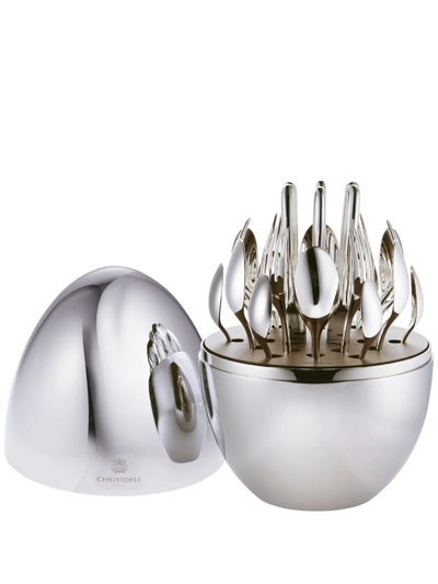 Christofle Easy Mood 24-piece Cutlery Set In Silver