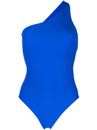 Bondi Born Colette Off-shoulder One-piece In Blue