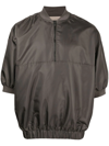 Essentials Half-zip Band-collar Sweatshirt In Grau