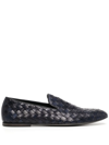 BARRETT WOVEN-LEATHER LOAFERS