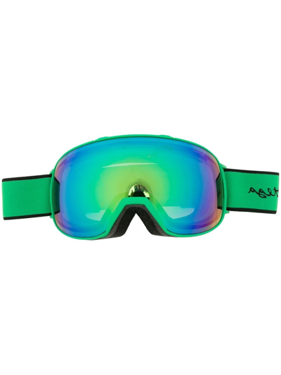 Bottega Veneta Logo-intarsia Ski Goggles In Green