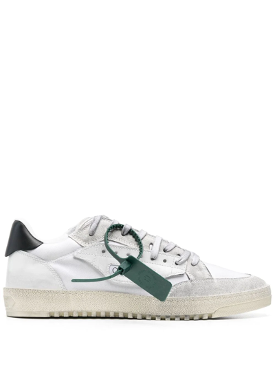 Off-white Lace-up Low-top Sneakers In White