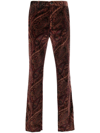 ETRO PAISLEY PRINT SKINNY TROUSERS