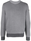 Paul & Shark Ribbed Virgin Wool Sweater In Grey