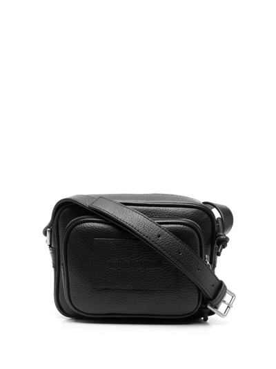 Emporio Armani Multi-pocket Crossbody Messenger Bag In Schwarz