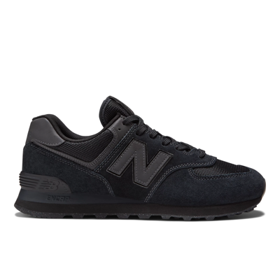 NEW BALANCE HERREN 574 CORE IN SCHWARZ, WILDLEDER/MESH, GRÖSSE 44.5