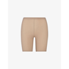 Skims Fits Everybody Fitted High-rise Stretch-woven Bike Shorts In Clay