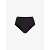 Skims Fits Everybody High-rise Stretch-jersey Briefs In Onyx