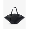 Jil Sander Sombrero Brand-print Leather Tote Bag In Black