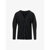 ISSEY MIYAKE BASICS PLEATED RELAXED-FIT KNITTED CARDIGAN,57838978