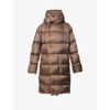 RICK OWENS FUNNEL-NECK QUILTED SHELL-DOWN JACKET