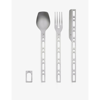ALESSI ALESSI X VIRGIL ABLOH OCCASIONAL OBJECT LIMITED-EDITION STAINLESS-STEEL 3-PIECE CUTLERY SET,59492505