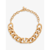 Valentino Vlogo Goldtone Chain-link Choker In Gold
