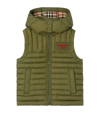 BURBERRY KIDS HORSEFERRY-APPLIQUÉ PADDED GILET (3-14 YEARS)