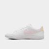 Nike Court Legacy Big Kids' Shoes In White/pink Foam/sesame/honeydew