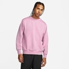 Nike Dri-fit Standard Issue Crewneck Sweatshirt In Orchid/heather/pale Ivory