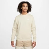 Nike Sportswear Club Fleece Crewneck Sweatshirt In Rattan/white