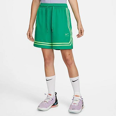 Nike Women's Fly Crossover Basketball Shorts In Neptune Green/ghost Green