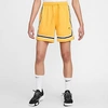 Nike Women's Fly Crossover Basketball Shorts In Yellow Ochre/black