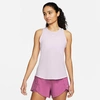 Nike Women's Dri-fit One Luxe Standard Fit Tank Top In Doll/reflective Silver
