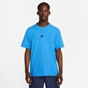 Nike Men's Sportswear Premium Essentials Short-sleeve T-shirt In Light Photo Blue/black