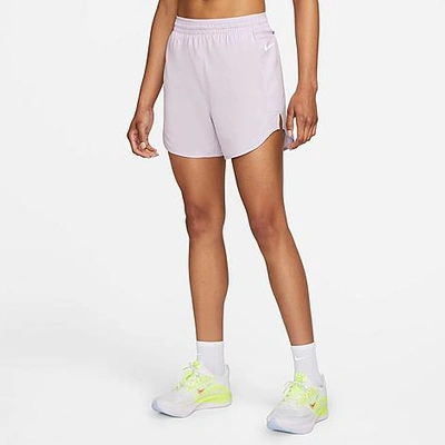 Nike Women's Tempo Luxe Running Shorts In Doll/doll/reflective Silver