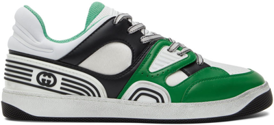 Gucci Basket White Panelled Sneakers