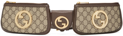 Gucci New Blondie Mini Gg Supreme Belt Bag In B.eb/n.acero/dp Oran