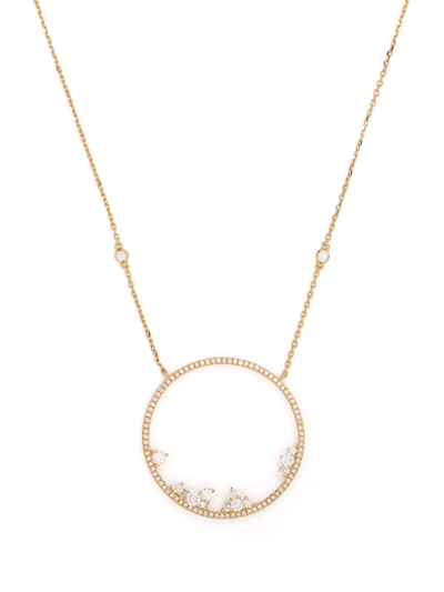 Djula 18kt Yellow Gold Fairytale Circle Point Diamond Necklace