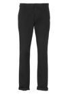 Dondup Gaubert Wool Blend Chino Pants In Black