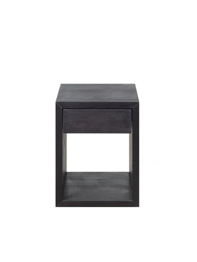 Woodek Design Floating Nightstand Hugo Small, Black Birch