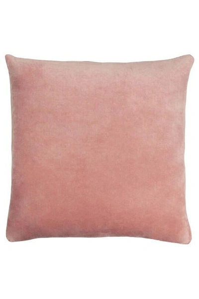 Furn Solo Velvet Square Throw Pillow Cover In Pink