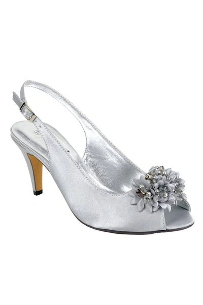 Lunar Womens Sabrina Corsage Court Shoes In Grey