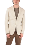 ERMENEGILDO ZEGNA MEN'S  BEIGE OTHER MATERIALS BLAZER