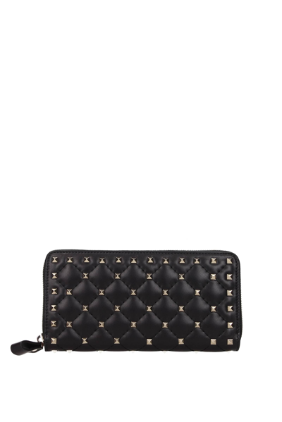 Valentino Garavani Wallets Leather In Black