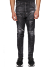 DSQUARED2 DSQUARED2 DISTRESSED STRAIGHT LEG JEANS