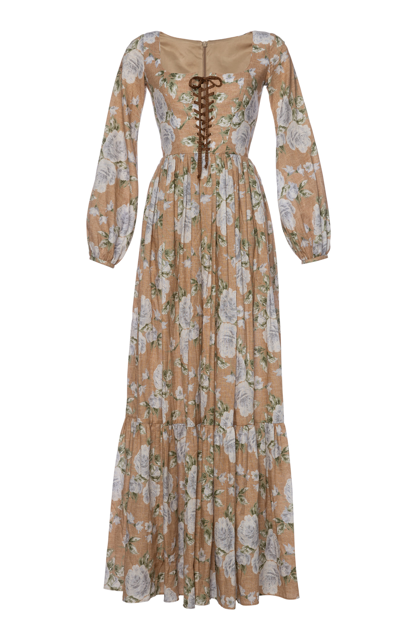Lena Hoschek Women's Lover's Field Cotton Maxi Dress In Floral