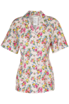Sportmax Flower Cotton Poplin Shirt In Rosa