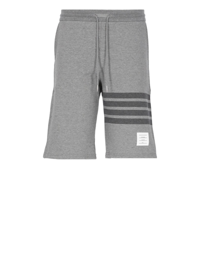Thom Browne 4bar Classc Bermuda Shorts In Med Grey