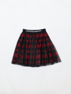 Dolce & Gabbana Tartan-print Flared Skirt In Rosso
