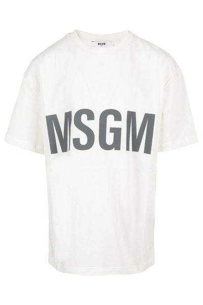 Msgm Kids' Over Jersey In Crema