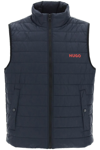 Hugo Boss Recycled Fabric Padded Vest In Blue
